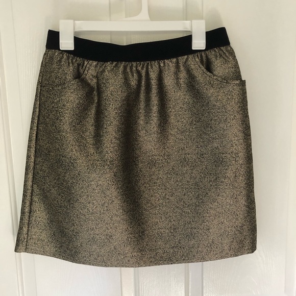EUC Cynthia Rowley Metallic Sidewalk Skirt - Picture 3 of 4